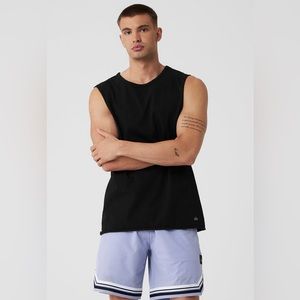 Alo Society Raw Edge Tank | Black | Men’s Medium